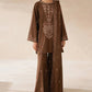 Beechtree Embroidered Dhanak Three Piece D-70