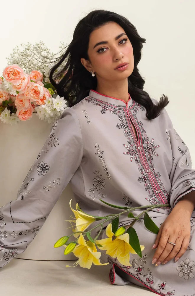 Zarashahjhan Embroidered dhanak Three Piece COCO-710