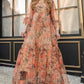 D-919 Organza Printed two piece