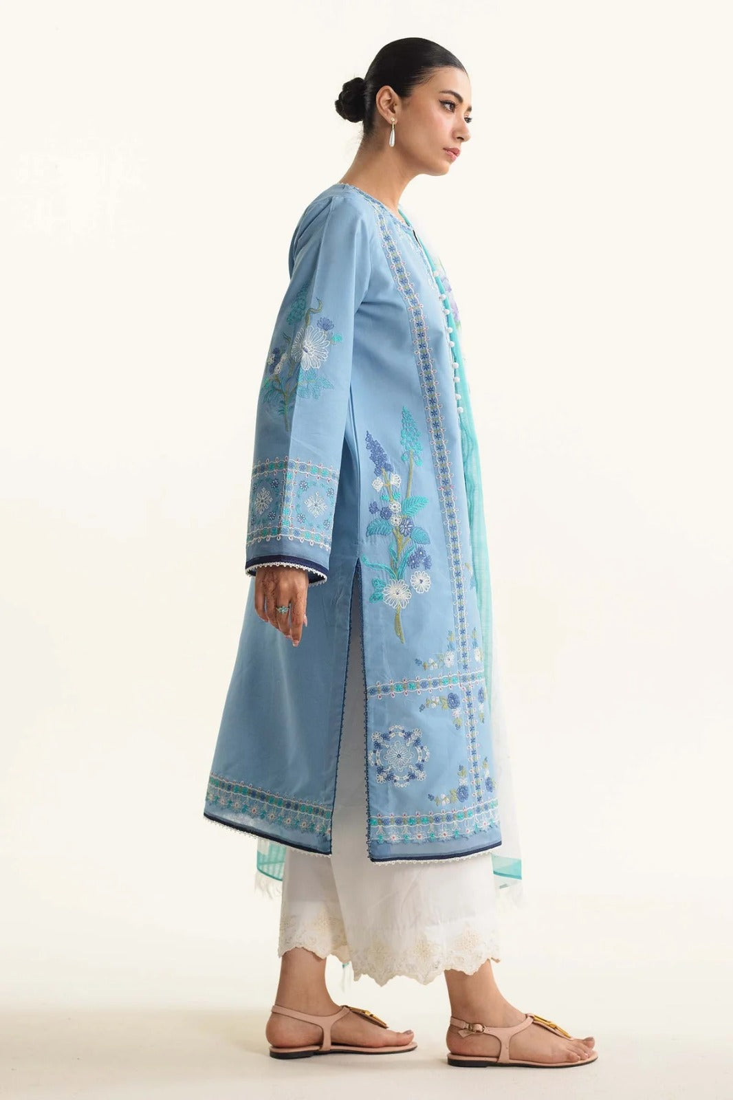 Zarashahjhan Embroidered Dhanak Three Piece COCO-770