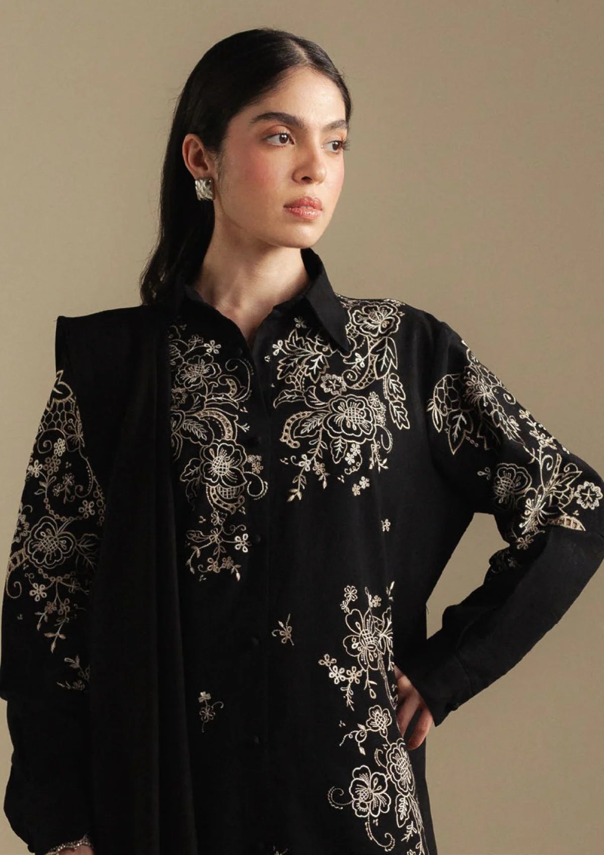 Zara shahjahan Embroidered lawn Three Piece ZSJ-224
