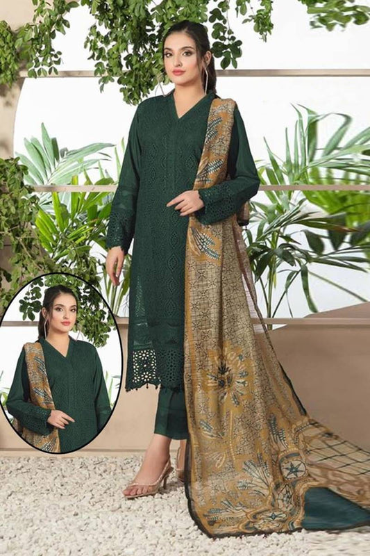 Chikenkari Dhanak Embroidered Winter Collection (D-762 Mongia)