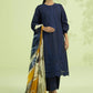 Sapphire 540 Blue Lawn  Embroidered three piece