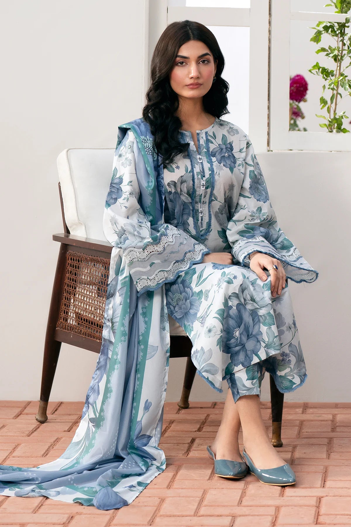 Baroque D-245 Printed three  piece ( winter )