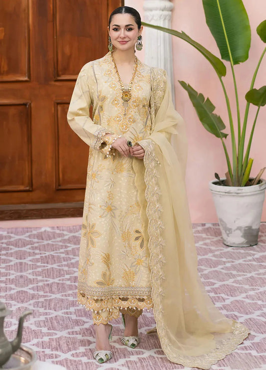 Maryam Embroidered Dhanak Three Piece D-66