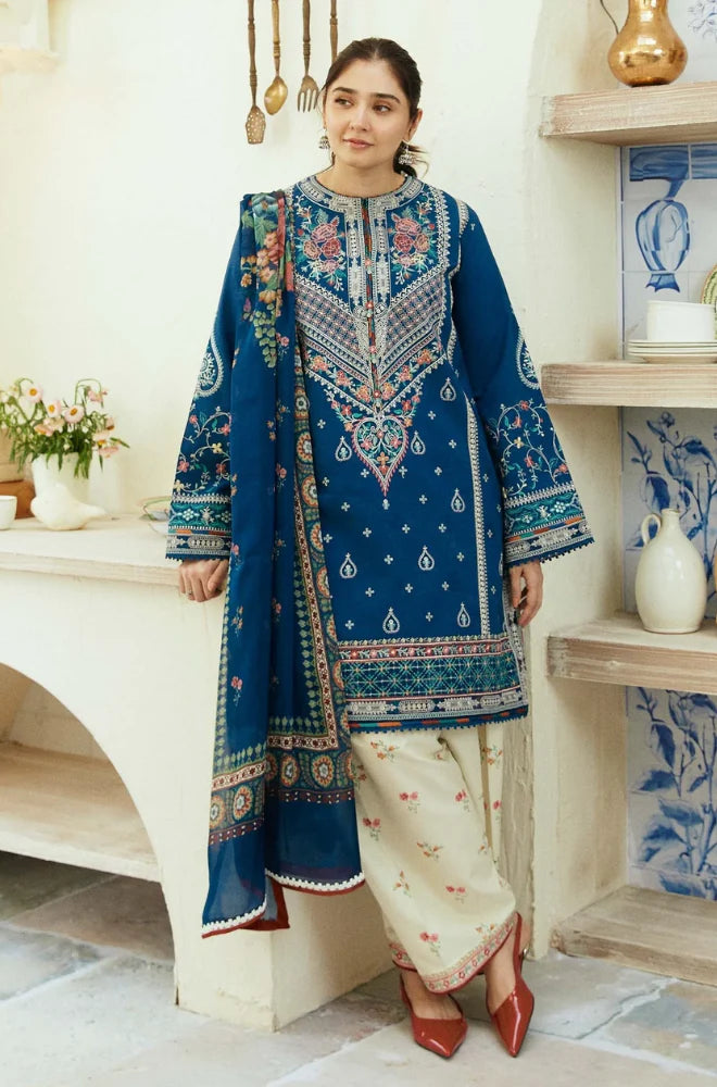 Zarashahjhan Embroidered Dhanak Three Piece COCO-721