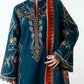 Jugnu Embroidered Dhanak Three Piece J-416
