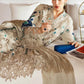 Maria B Embroidered Dhanak Three Piece MB-410
