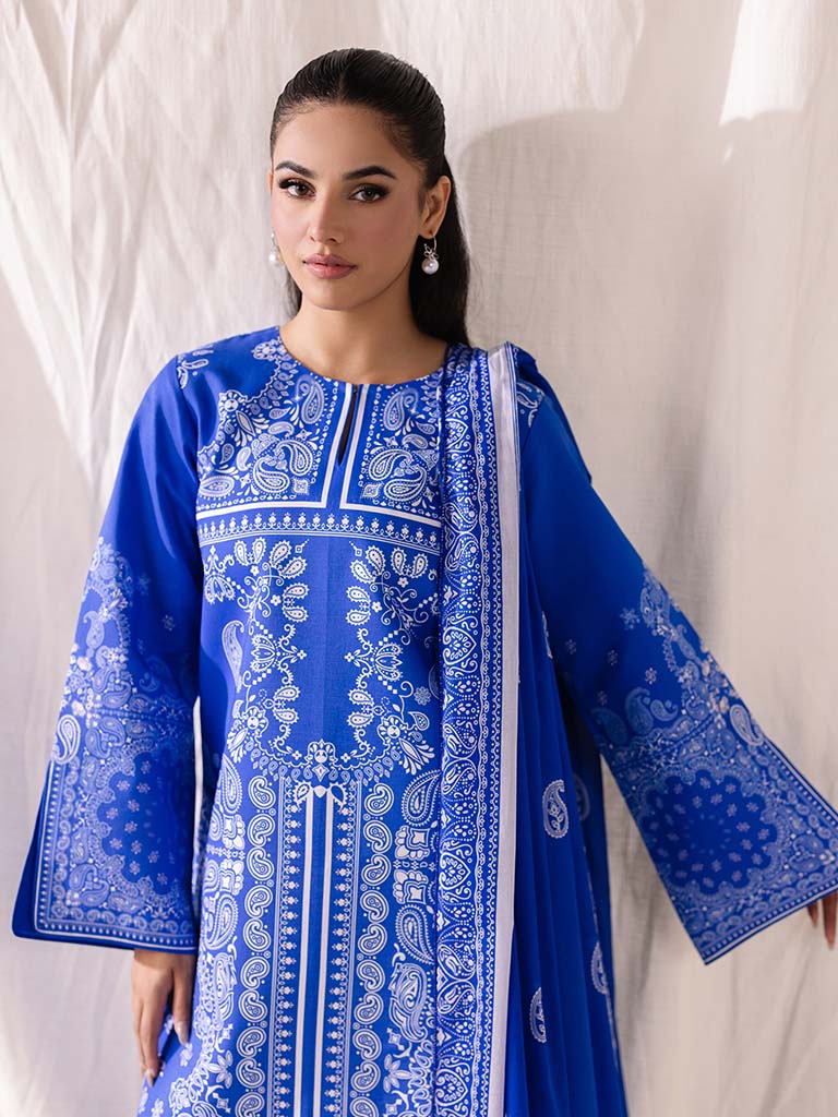 COCO BY ZARA SHAHJAHAN Printed three  piece suit D-294