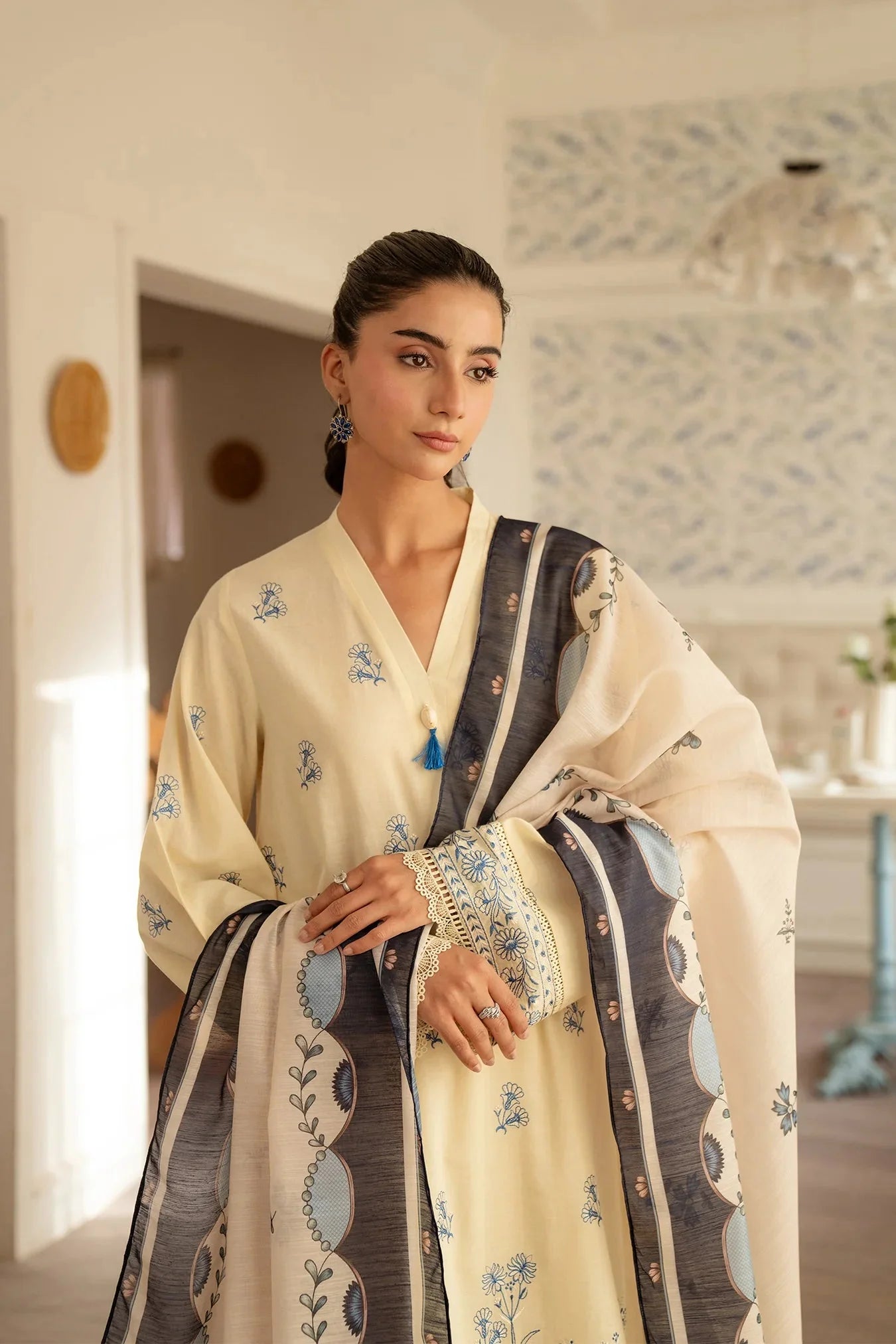 Cross Stitch Embroidered lawn Three Piece CS-198