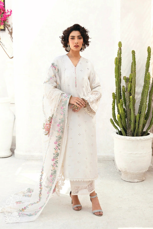 Ethnic Embroidered Lawn Three Piece ET-1050