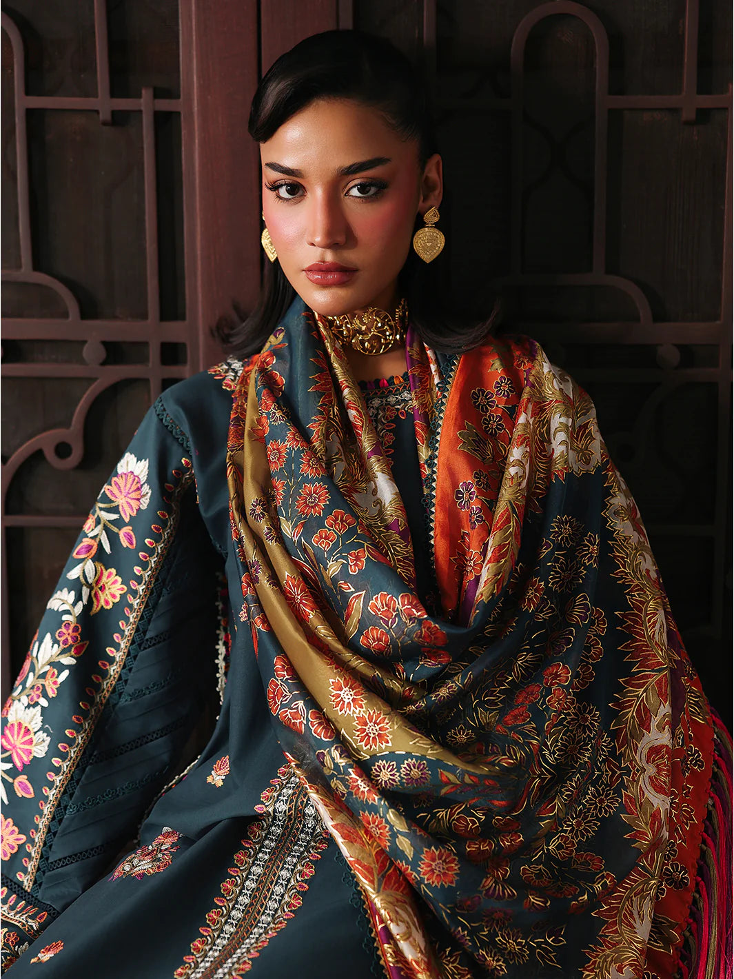 Bin ilyas Lawn Embroidered Three Piece BIL-300