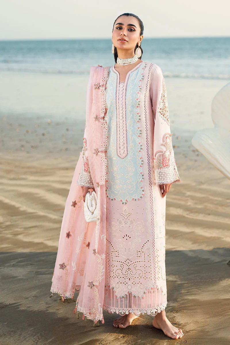 Qalamkar Chikenkari Embroidered lawn Three Piece QL-230