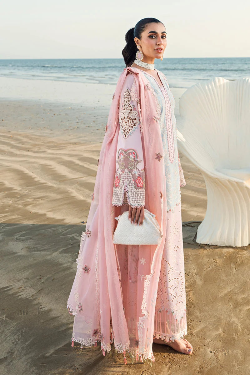 Qalamkar Chikenkari Embroidered lawn Three Piece QL-230