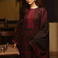 Cross Stitch Black Embroidered Dhanak Three Piece Winter D-88