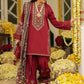 Sapphire Embroidered Dhanak Three Piece D-68