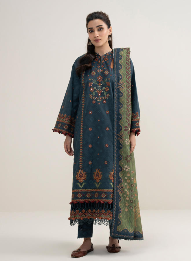 Sapphire Embroidered Dhanak Three Piece SP-403