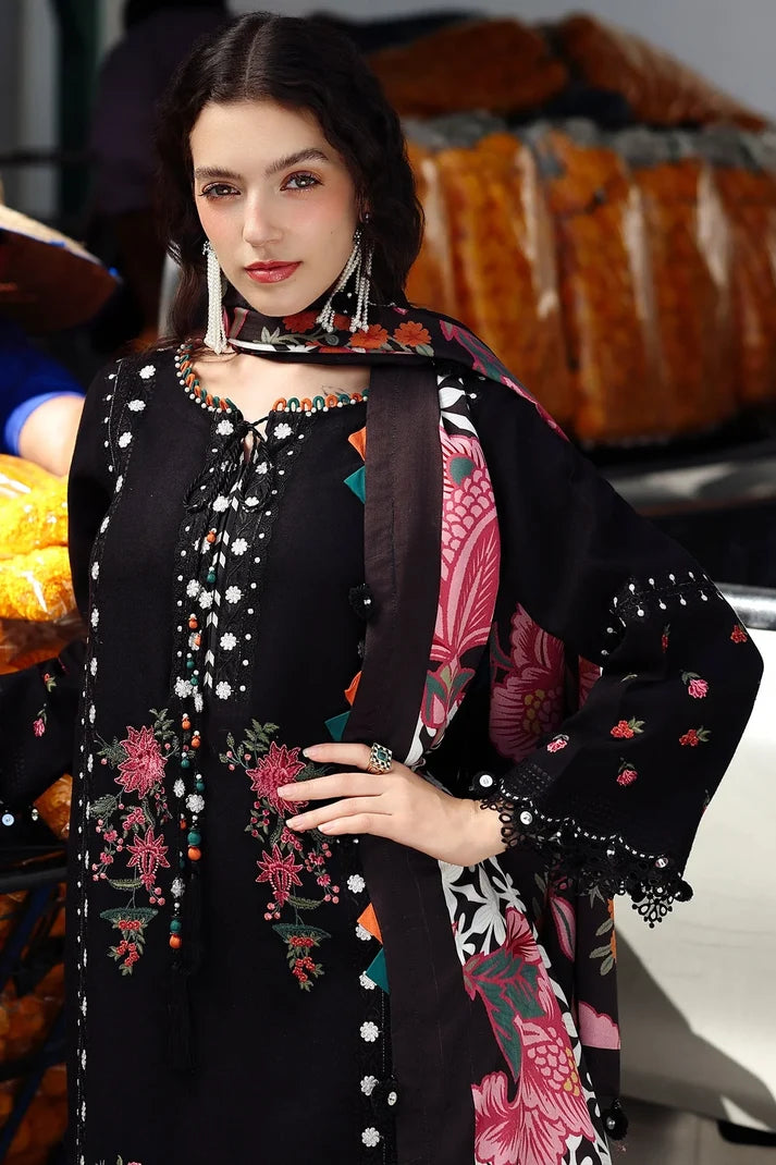Charizma Embroidered lawn Three Piece CH-01
