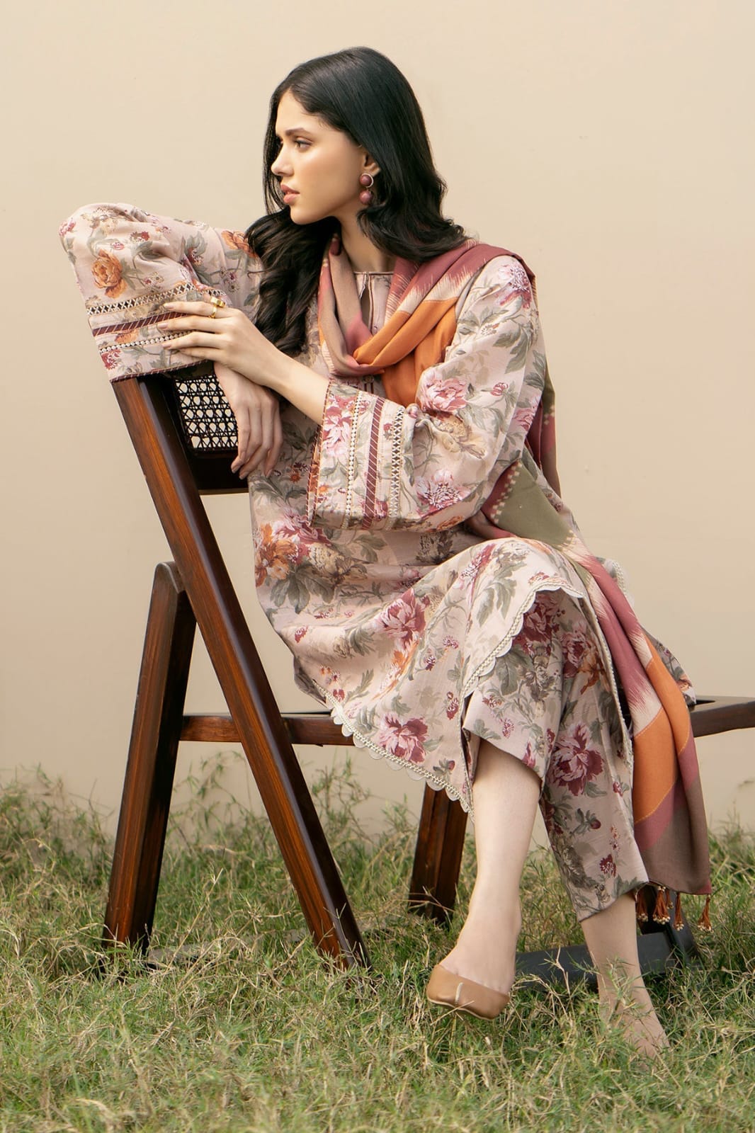 Baroque D-244 Printed three  piece ( winter )
