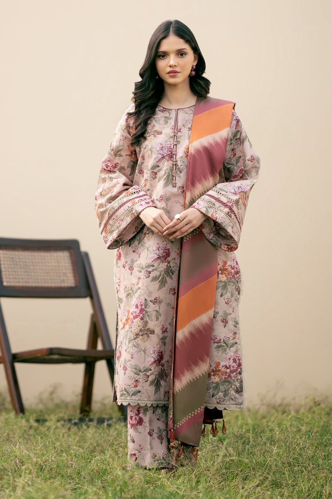 Baroque D-244 Printed three  piece ( winter )