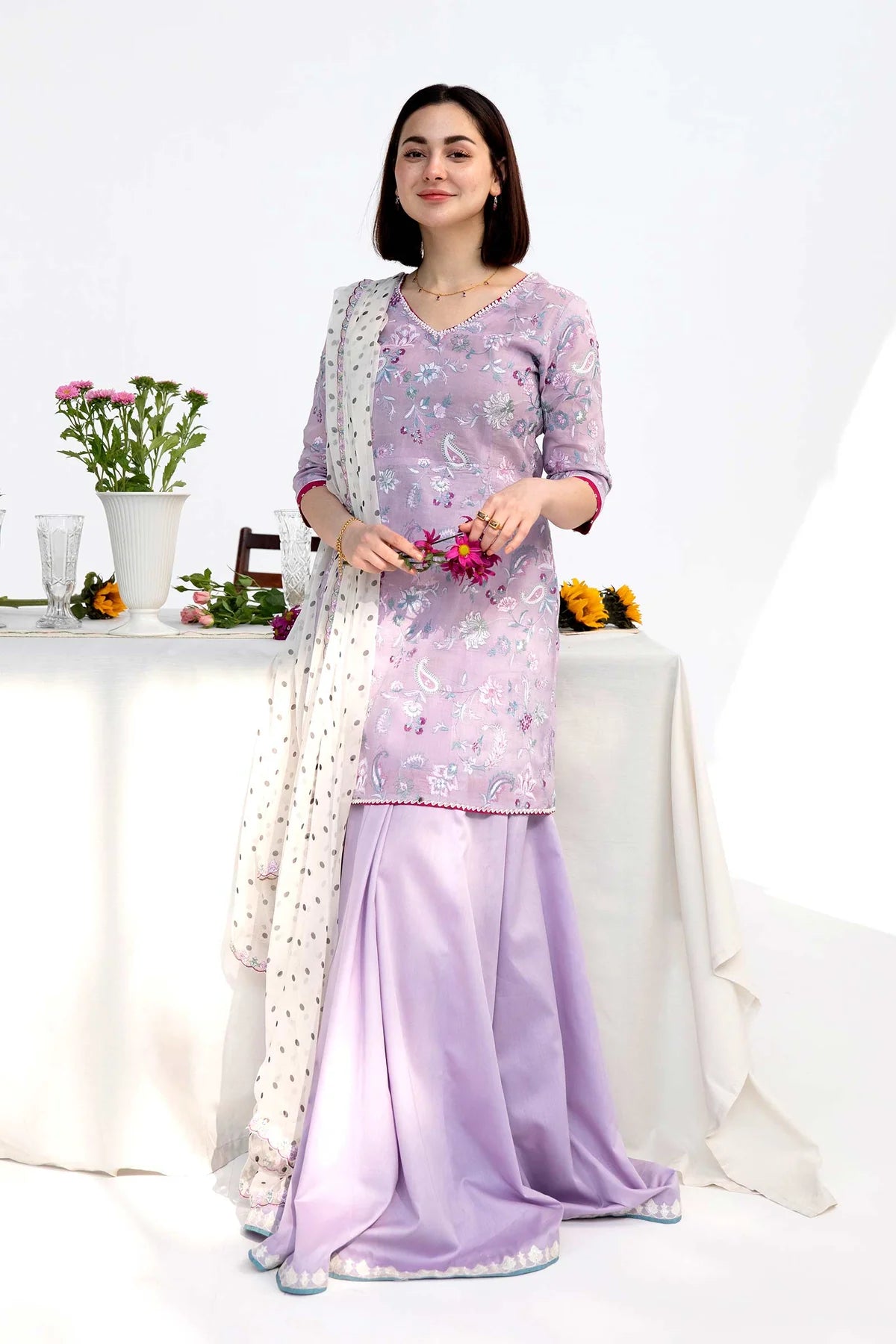 Lawn Embroidered 3 pc D-635