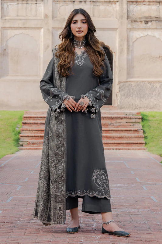 Izel Embroidered Dhanak Three Piece Winter IZ-85