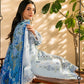 Qalamkar Chikenkari Embroidered Dhanak Three Piece QL-1049