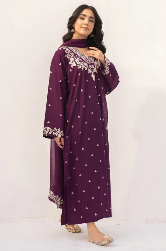 Sapphire Embroidered lawn Three Piece SP-41