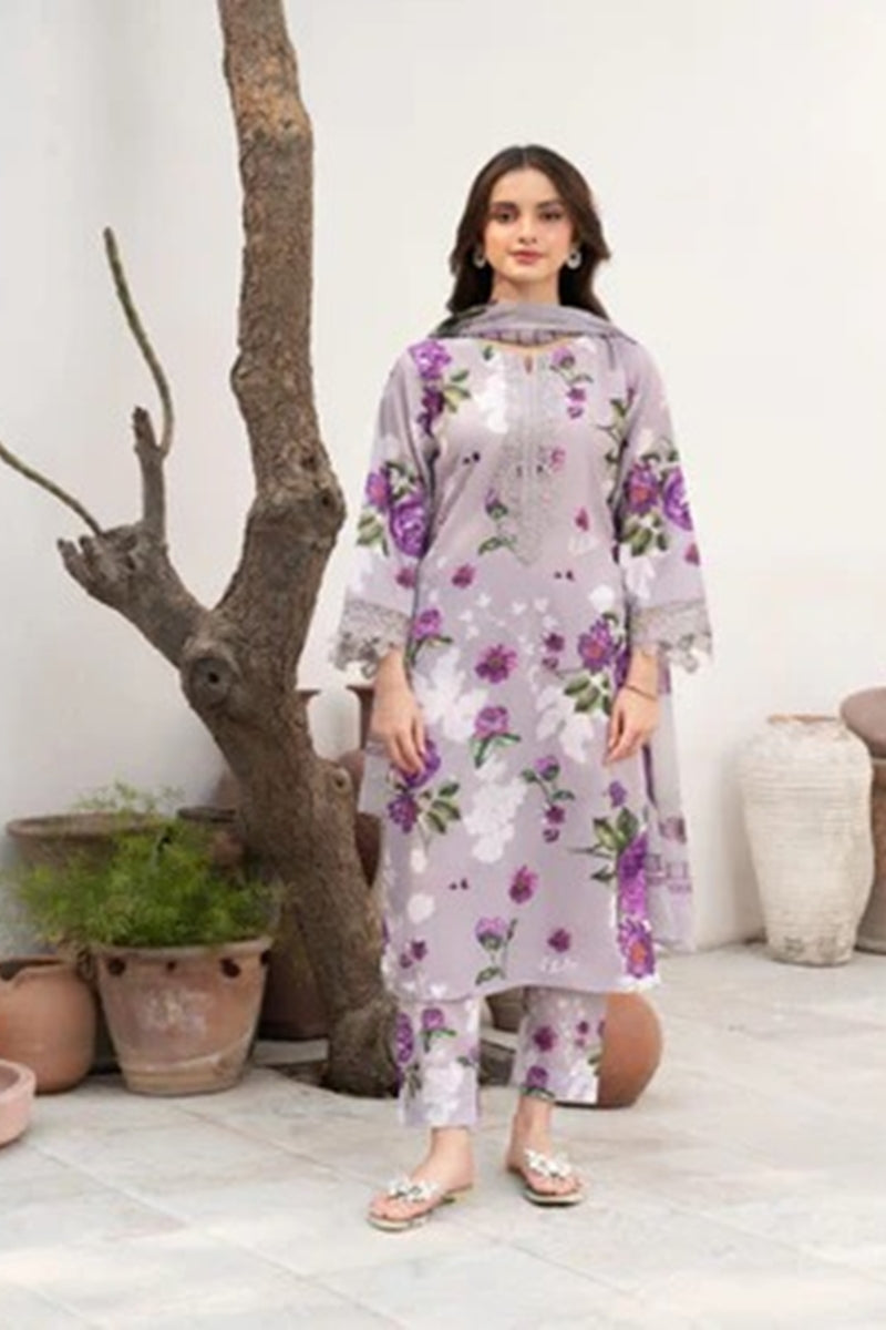 Baroque D-803 Printed three  piece