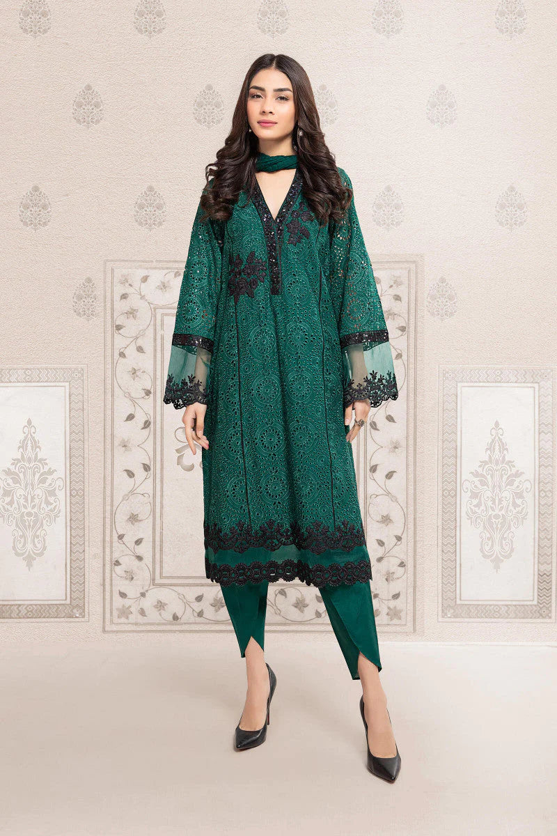 Chikenkari Lawn Embroidered Three Piece Collection (D-761)