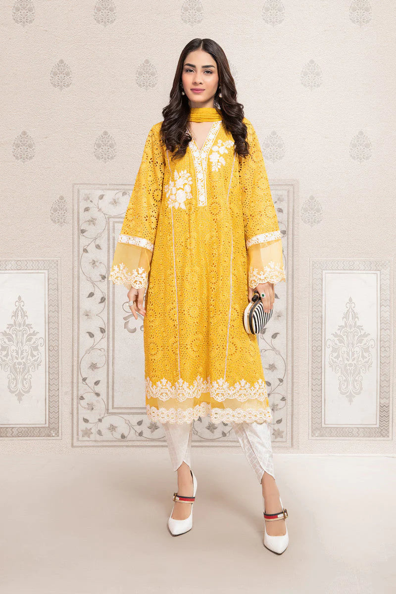 Chikenkari Lawn Embroidered Three Piece Collection (D-760)