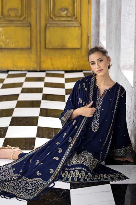 Gull Ahmed GA-901 Embroidered Dhanak Three Piece Winter Collection