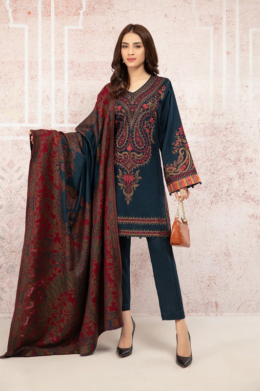 Maria B Embroidered Lawn Three Piece MB-07