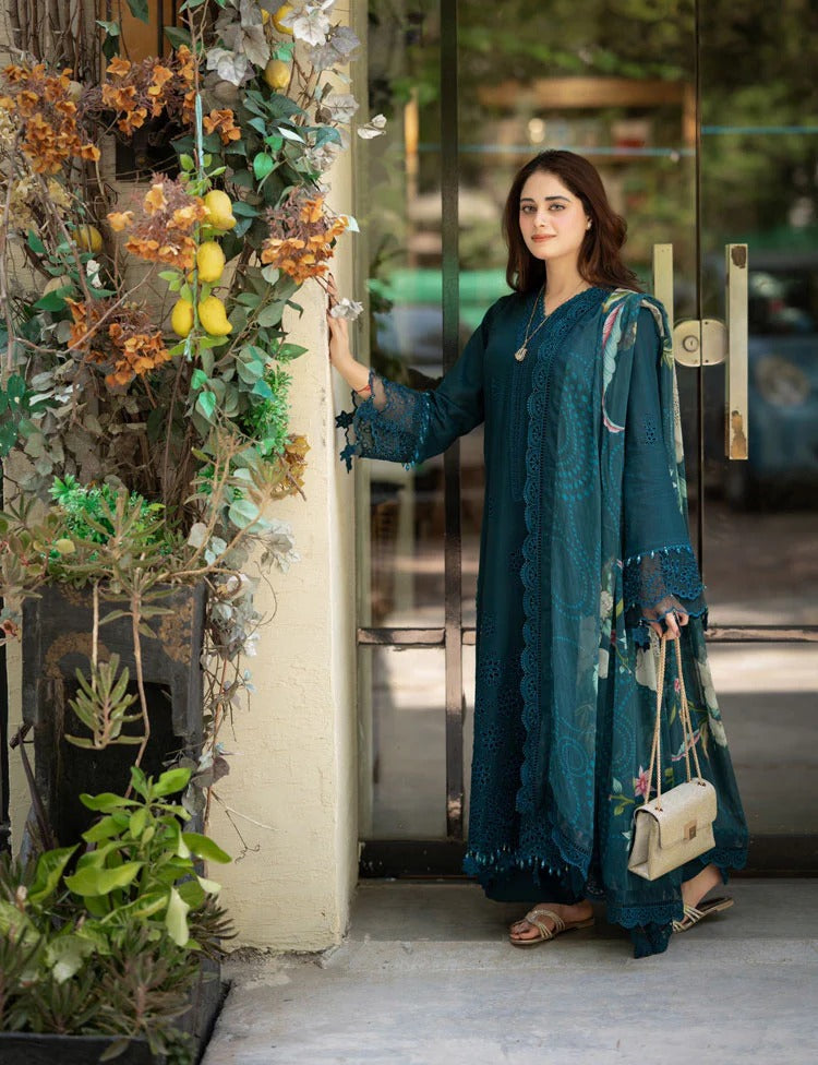 Zarashahjhan Embroidered lawn Three Piece COCO-49