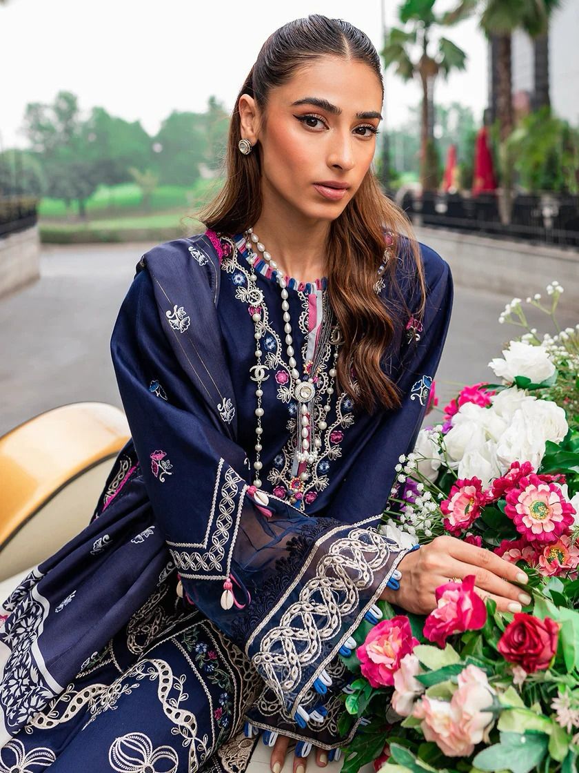 Sobia nazir Embroidered Lawn Three Piece SN-964