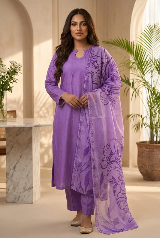femalechoice Fcc-07 Lawn Three Piece