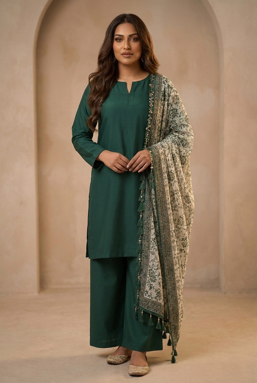 femalechoice Fcc-12 Lawn Three Piece