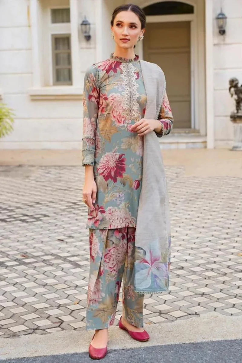 Baroque D-243 Printed three  piece ( winter )