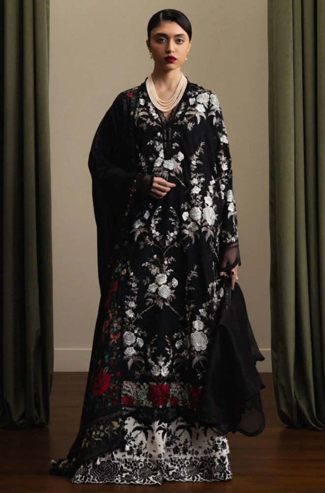 Zara shahjahan Embroidered lawn Three Piece ZSJ-375