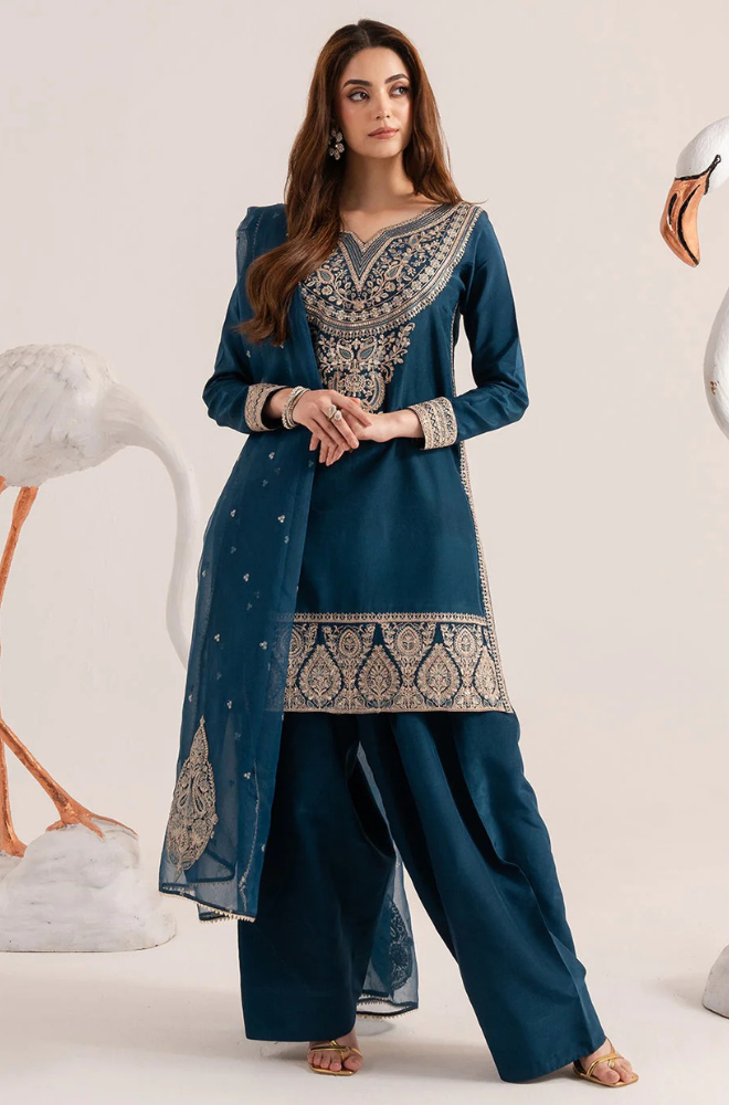 izel Embroidered lawn Three Piece Izl-285