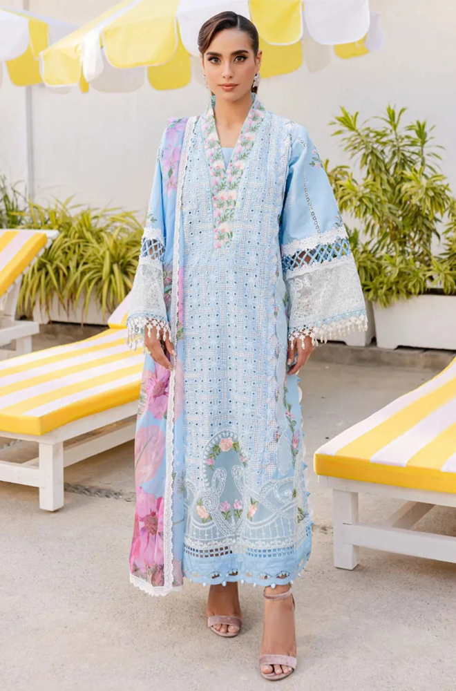 parishay Chikenkari Embroidered lawn Three Piece PR-253