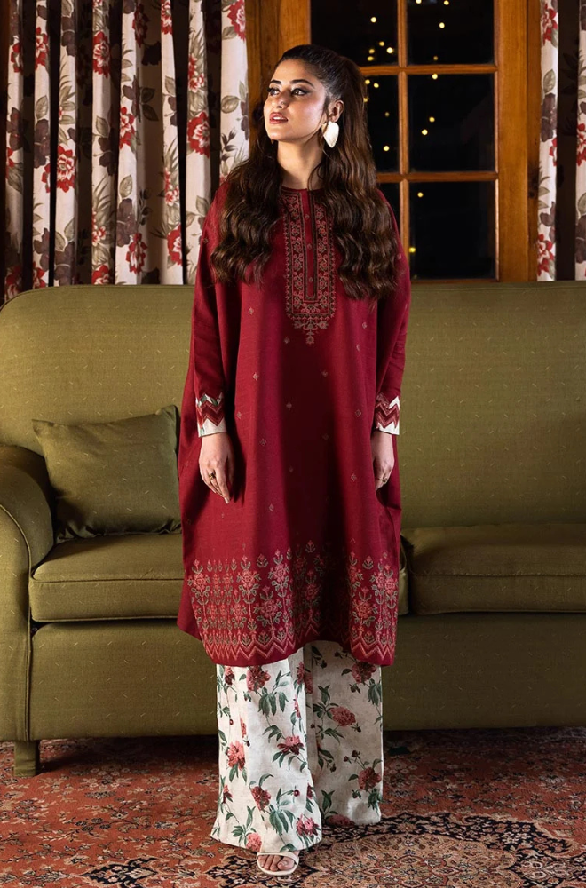 Sapphire Embroidered Dhanak Three Piece SP-17