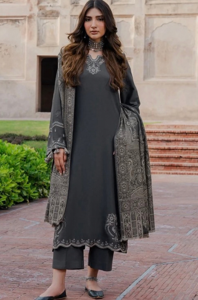 Izel Embroidered Lawn Three Piece Iz-91