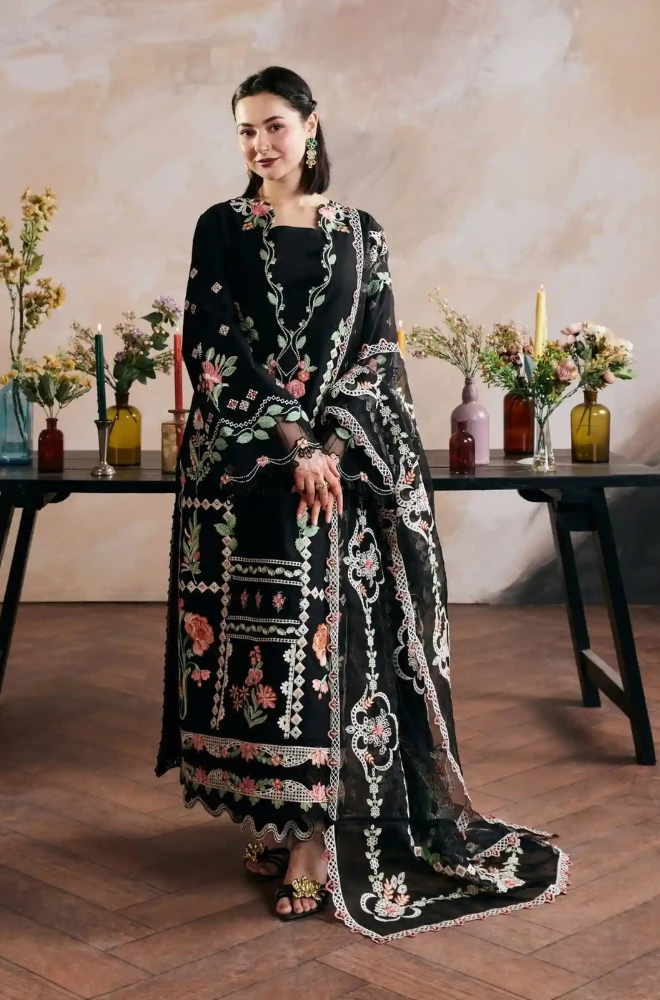 Maryam Husain Dahank Embroidered Three Piece MH-394