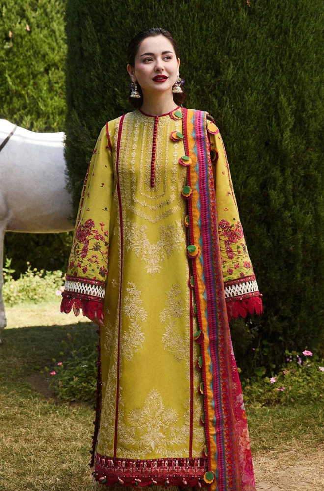 Hussain Rehar Embroidered lawn Three Piece HR-289