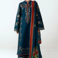 Jugnu Embroidered Dhanak Three Piece J-416