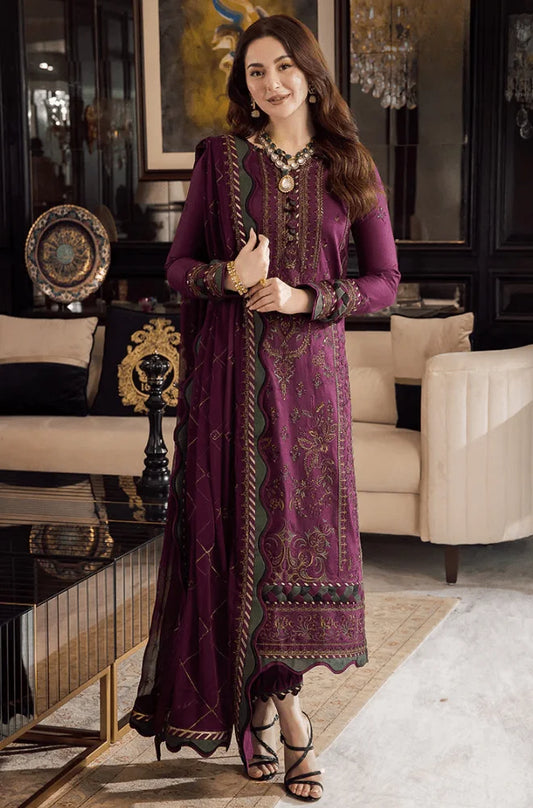 Asim jofa Embroidered Dhanak Three Piece aj-31