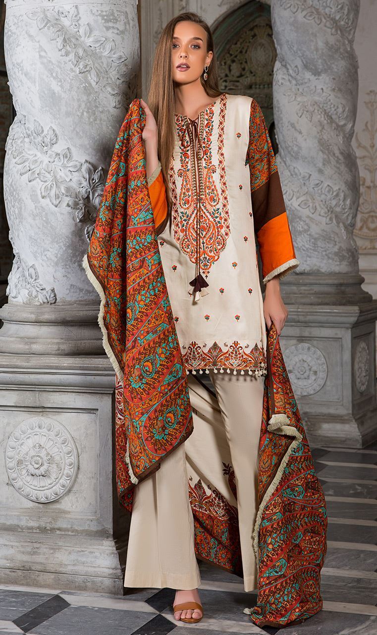 Orient OTL-226A Embroidered Three Piece Lawn Collection