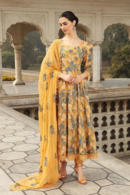 Bareeze  D 355 Musturd EID Collection Embroidered Three Piece Lawn Collection