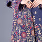 Bareeze FCC-192 Blue Embroidered Dhanak Three Piece Winter Collection